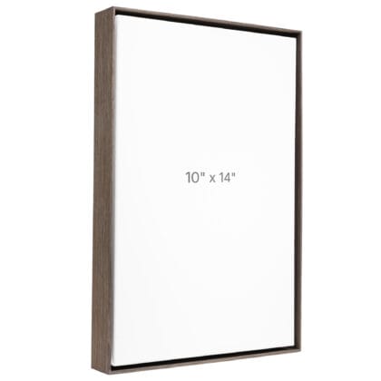 10 x 14" Floater Frame - Dark Oak - 1.5" depth