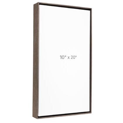 Cadre Flottant 10 x 20" - Chêne Foncé - 1.5" profond.