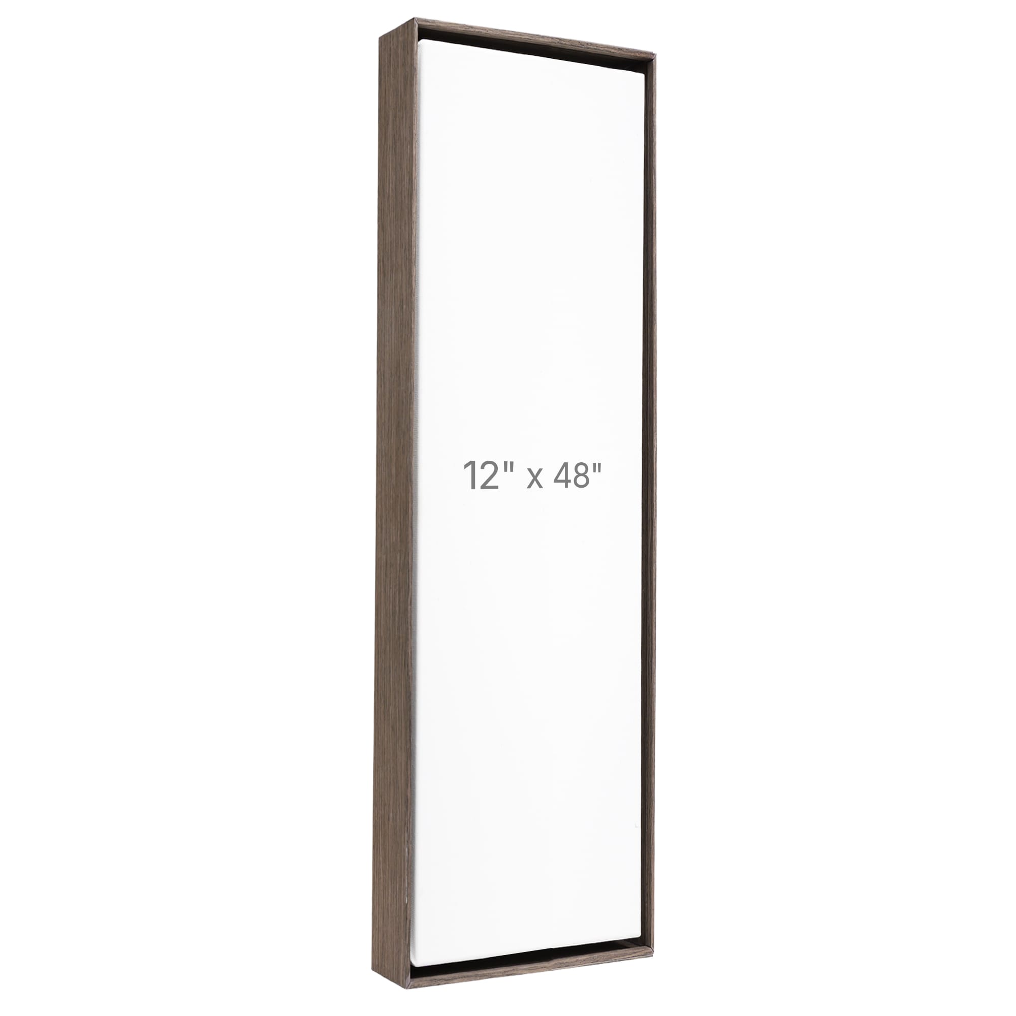 12 x 48" Floater Frame - Dark Oak - 1.5" depth