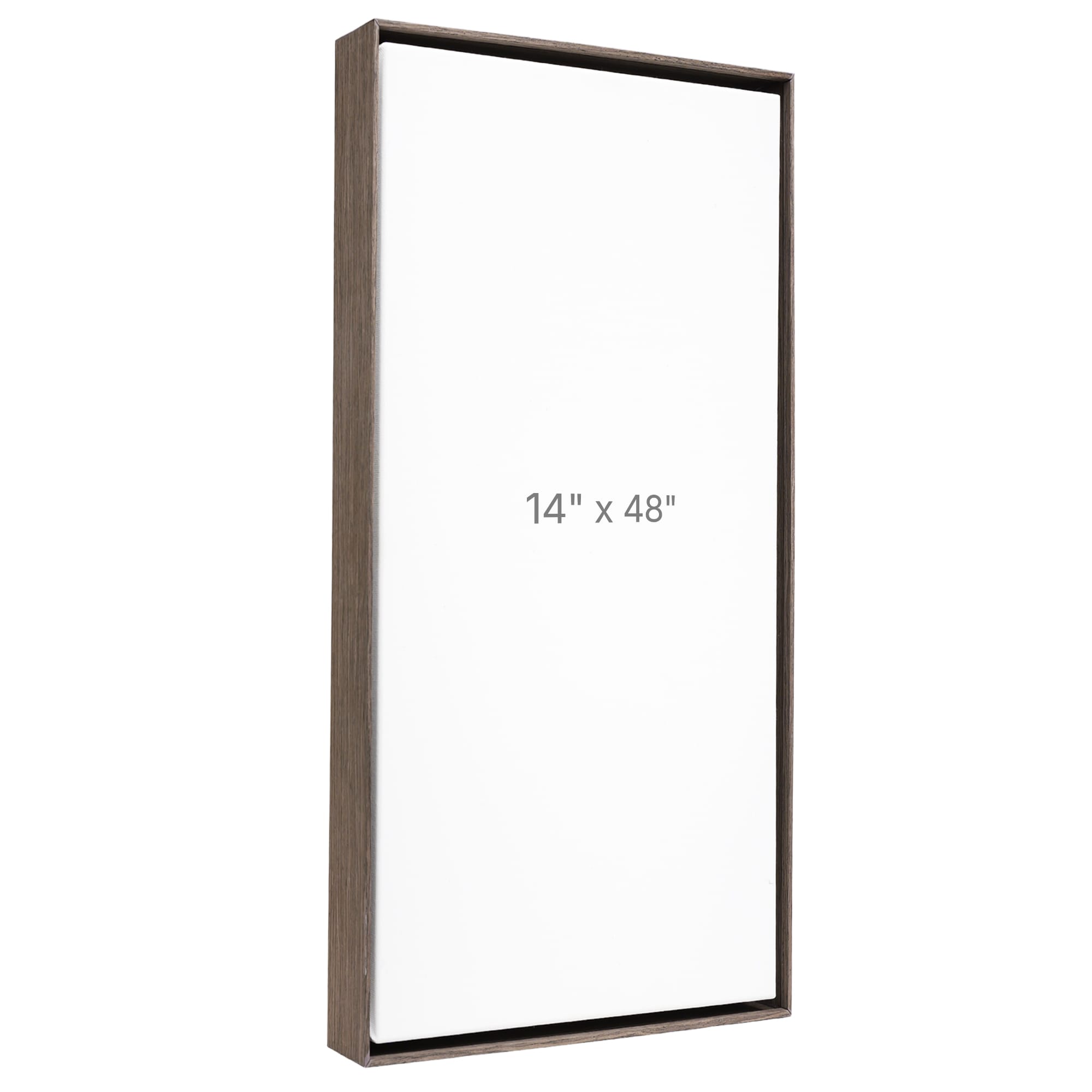 14 x 48" Floater Frame - Dark Oak - 1.5" depth