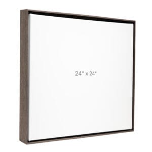 24 x 24" Floater Frame - Dark Oak - 1.5" depth