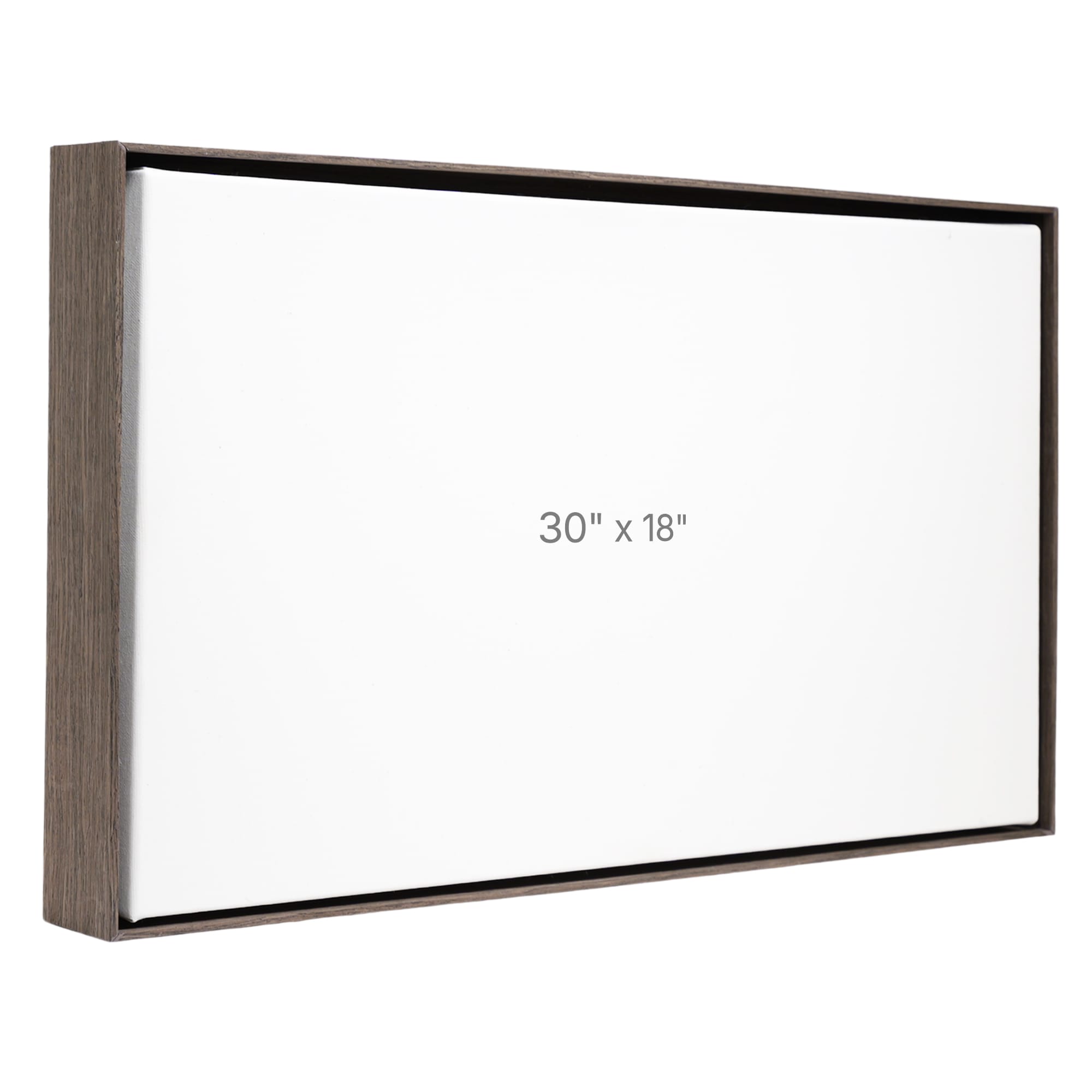 30 x 18" Floater Frame - Dark Oak - 1.5" depth