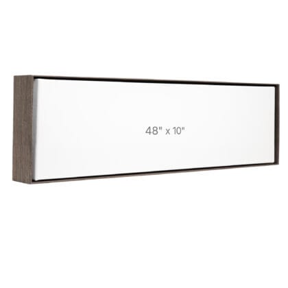 48 x 10" Floater Frame - Dark Oak - 1.5" depth