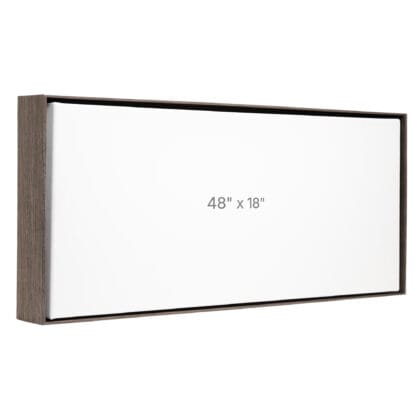 48 x 18" Floater Frame - Dark Oak - 1.5" depth