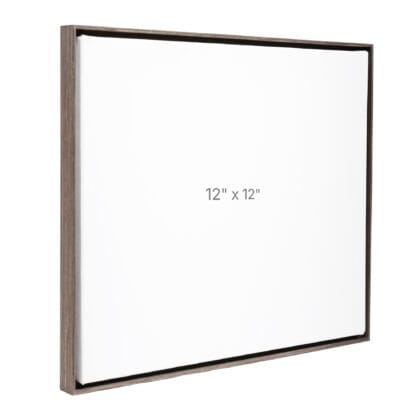 12 x 12" Floater Frame - Dark Oak - 0.75" depth