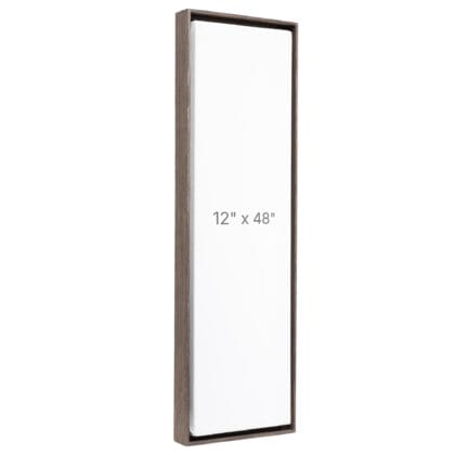 12 x 48" Floater Frame - Dark Oak - 0.75" depth