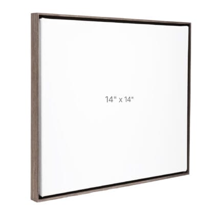 14 x 14" Floater Frame - Dark Oak - 0.75" depth