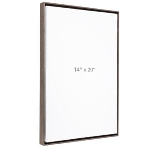 14 x 20" Floater Frame - Dark Oak - 0.75" depth