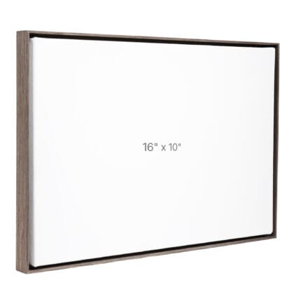 16 x 10" Floater Frame - Dark Oak - 0.75" depth