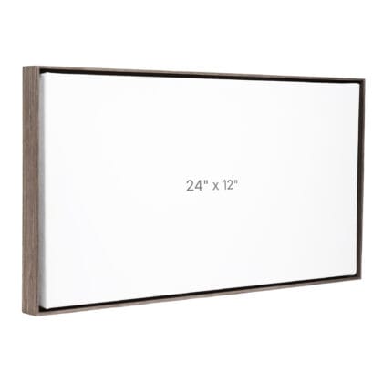 24 x 12" Floater Frame - Dark Oak - 0.75" depth