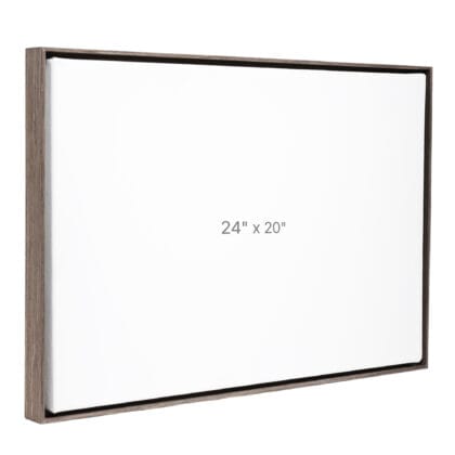 24 x 20" Floater Frame - Dark Oak - 0.75" depth