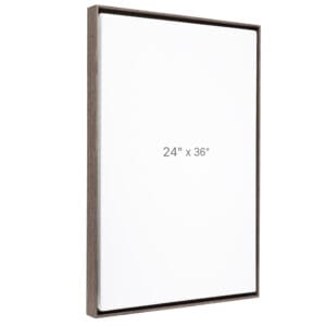 24 x 36" Floater Frame - Dark Oak - 0.75" depth