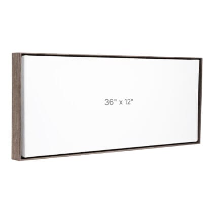 36 x 12" Floater Frame - Dark Oak - 0.75" depth