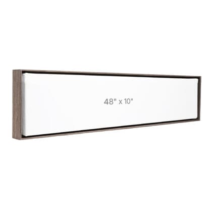 48 x 10" Floater Frame - Dark Oak - 0.75" depth
