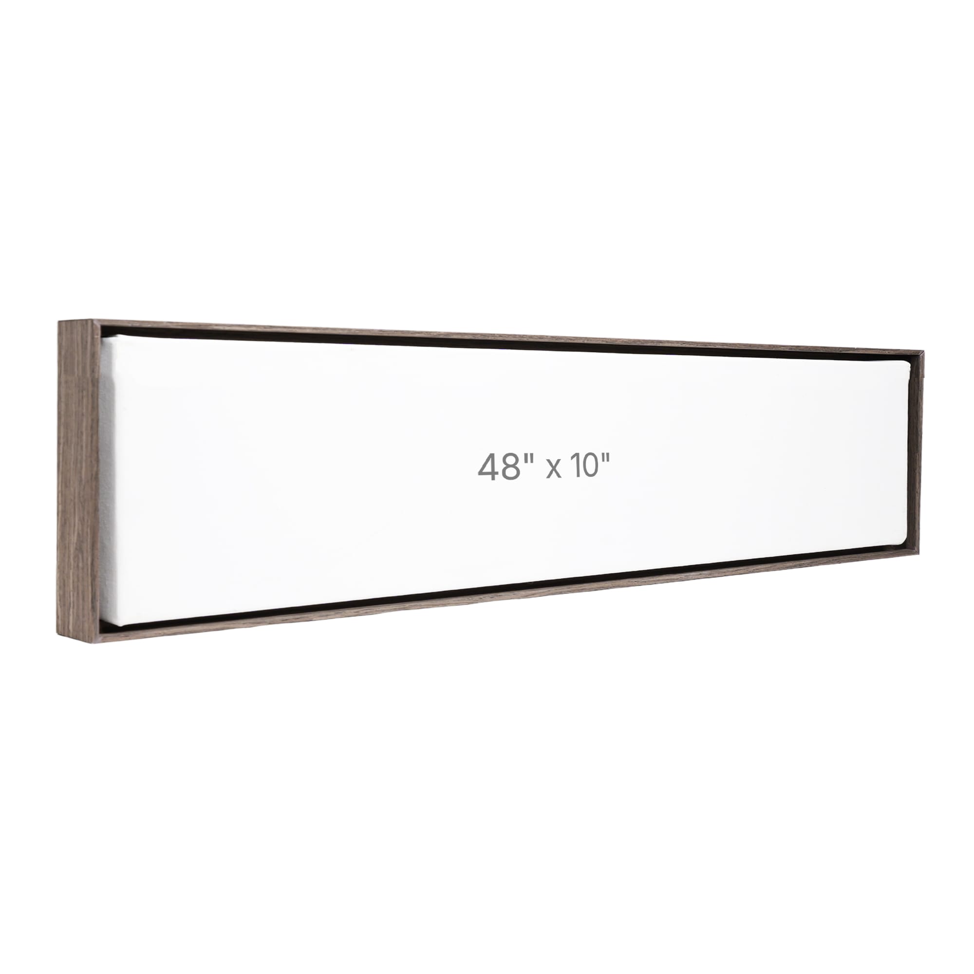 48 x 10" Floater Frame - Dark Oak - 0.75" depth