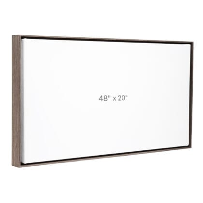 48 x 20" Floater Frame - Dark Oak - 0.75" depth