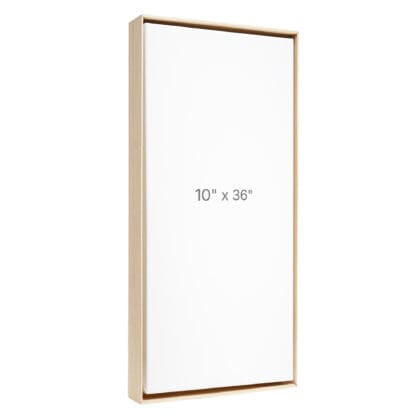 Cadre Flottant 10 x 36" - Chêne - 1.5" profond.