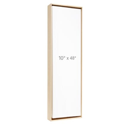 Cadre Flottant 10 x 48" - Chêne - 1.5" profond.
