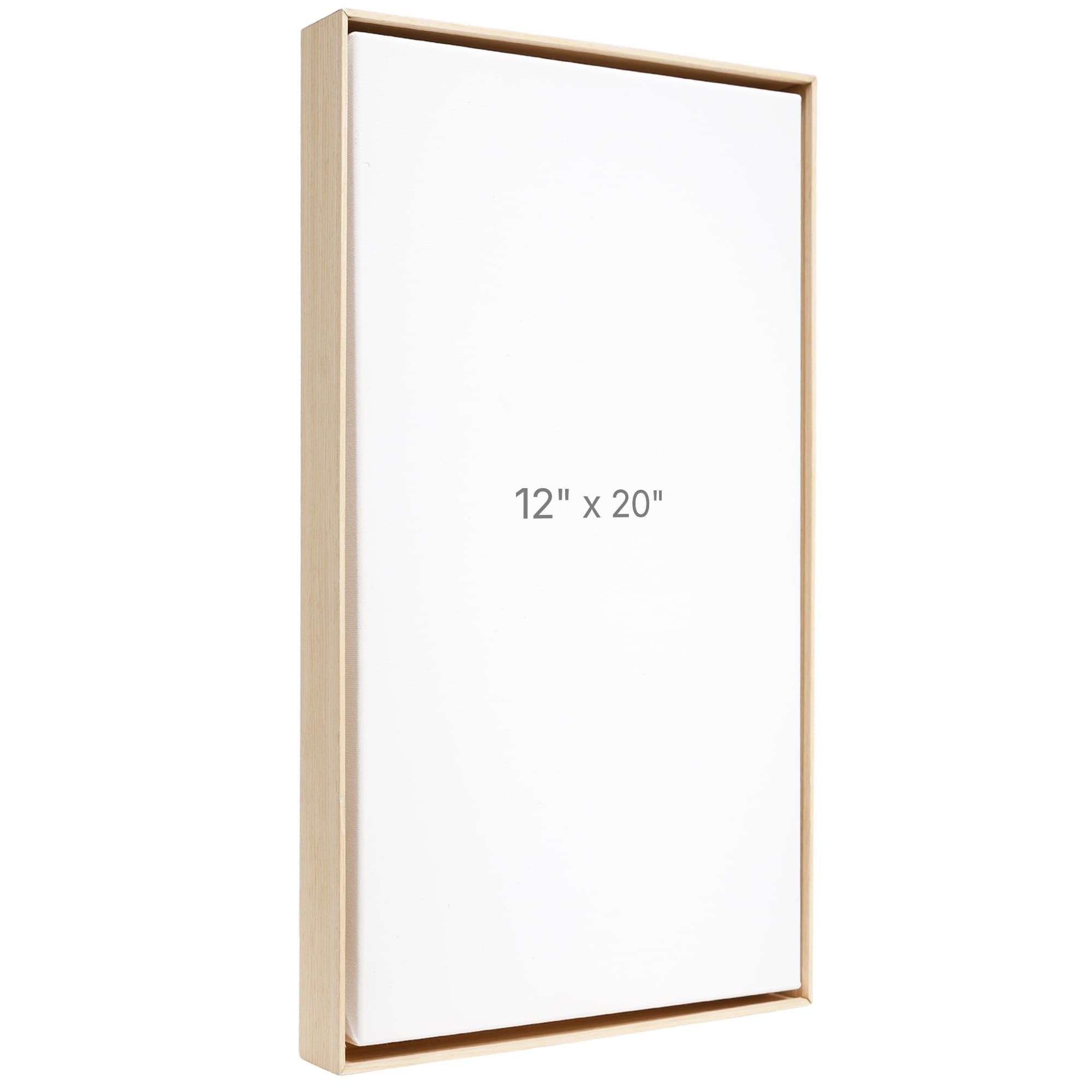 Cadre Flottant 12 x 20" - Chêne - 1.5" profond.