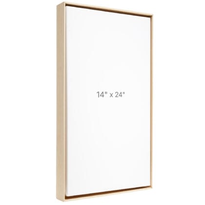 14 x 24" Floater Frame - Oak - 1.5" depth