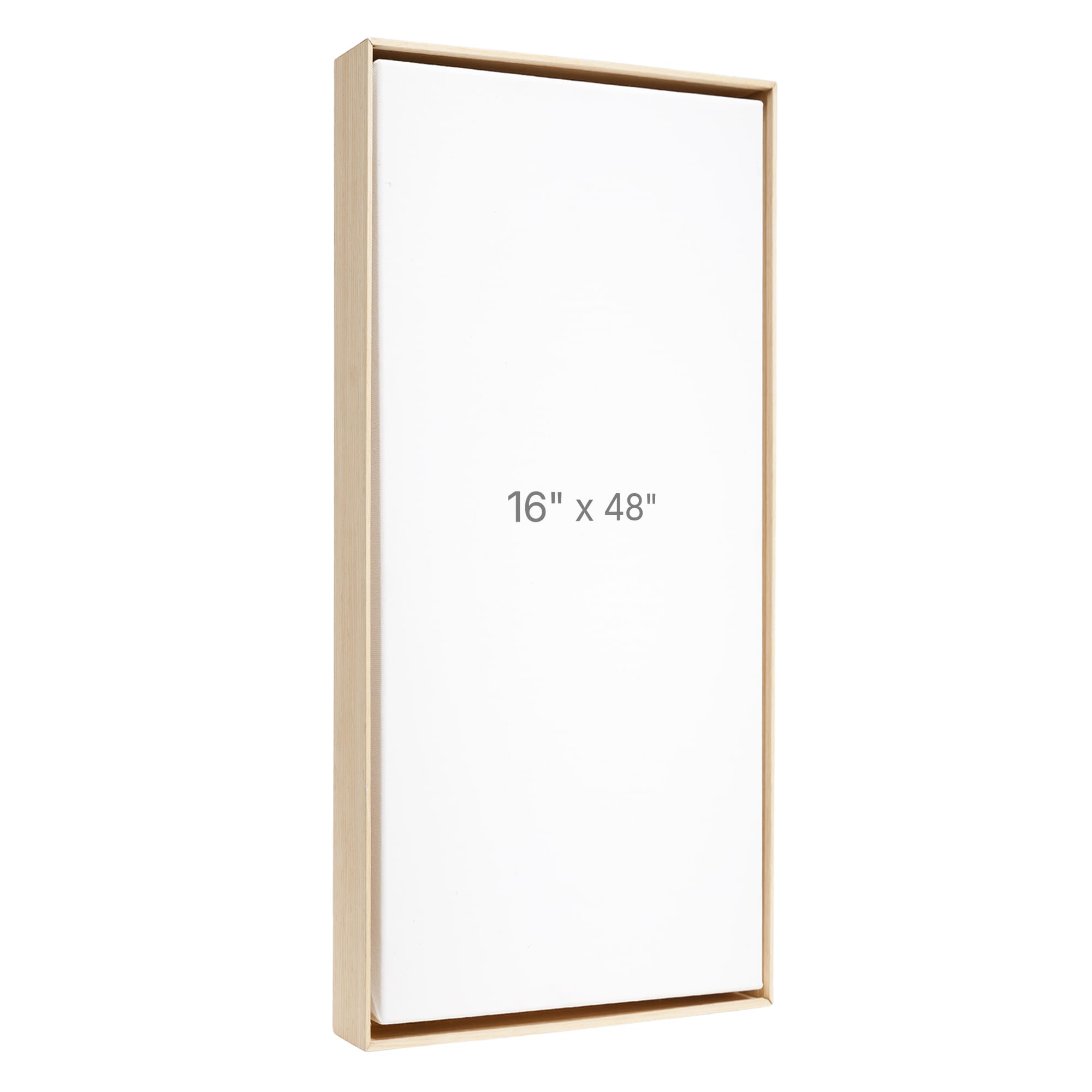 Cadre Flottant 16 x 48" - Chêne - 1.5" profond.