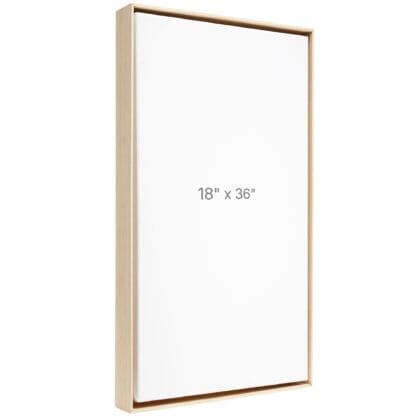 18 x 36" Floater Frame - Oak - 1.5" depth