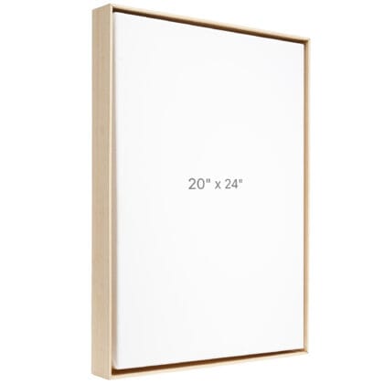 Cadre Flottant 20 x 24" - Chêne - 1.5" profond.