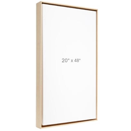 20 x 48" Floater Frame - Oak - 1.5" depth