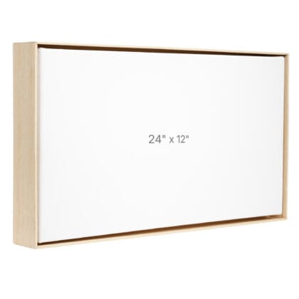 24 x 12" Floater Frame - Oak - 1.5" depth
