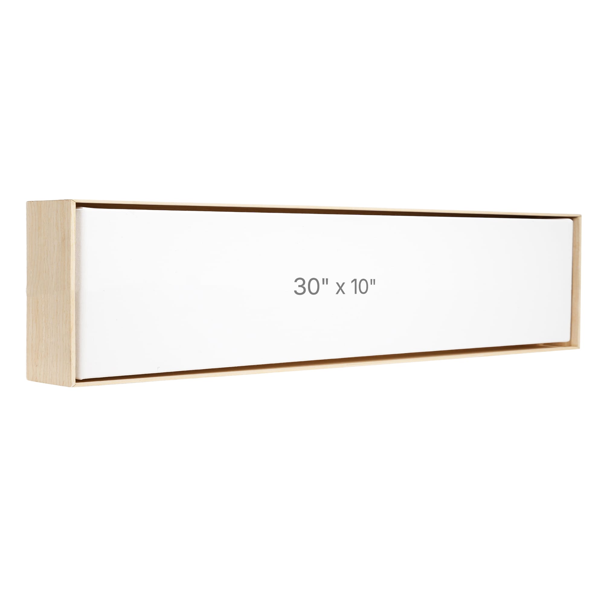 30 x 10" Floater Frame - Oak - 1.5" depth