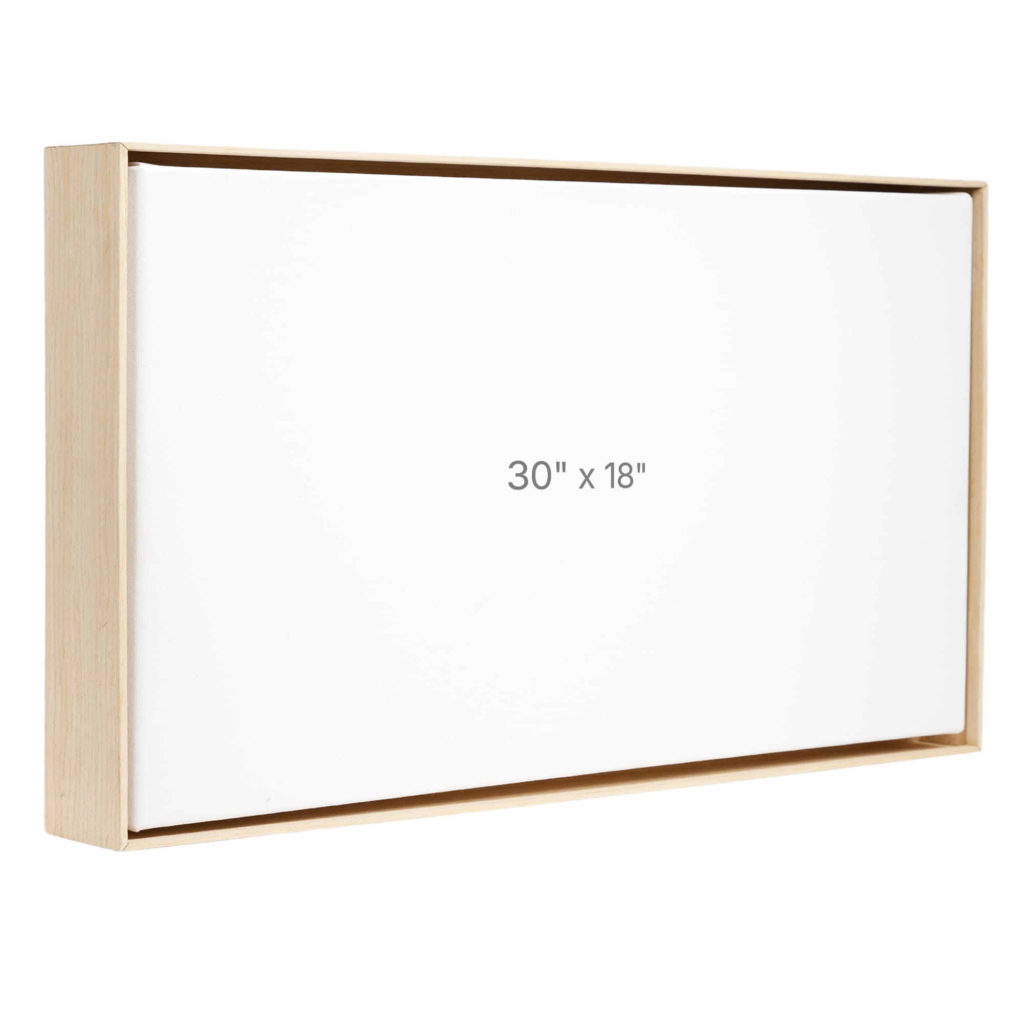 30 x 18" Floater Frame - Oak - 1.5" depth