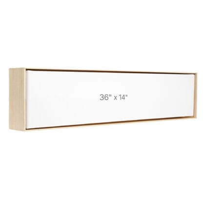 Cadre Flottant 36 x 14" - Chêne - 1.5" profond.