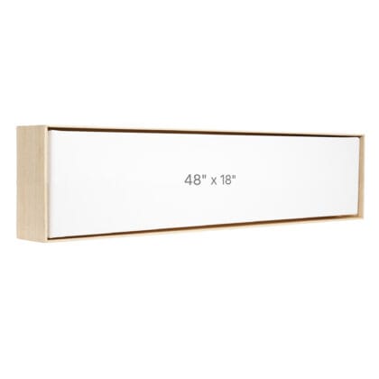 48 x 18" Floater Frame - Oak - 1.5" depth