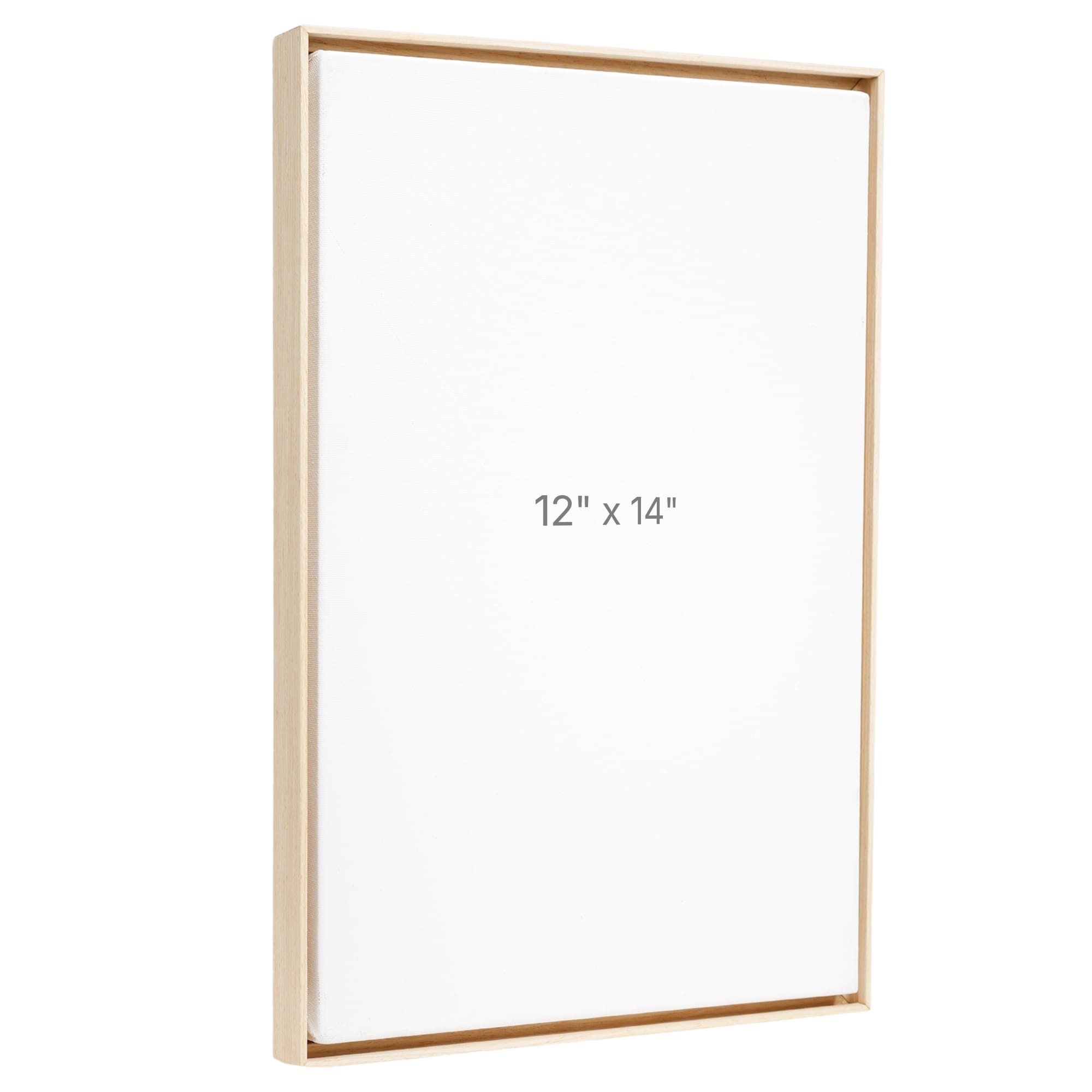 12 x 14" Floater Frame - Oak - 0.75" depth