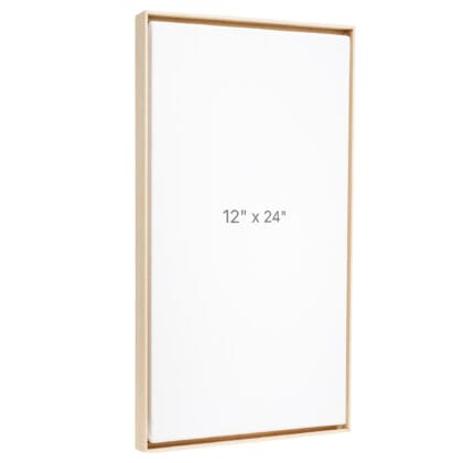 12 x 24" Floater Frame - Oak - 0.75" depth
