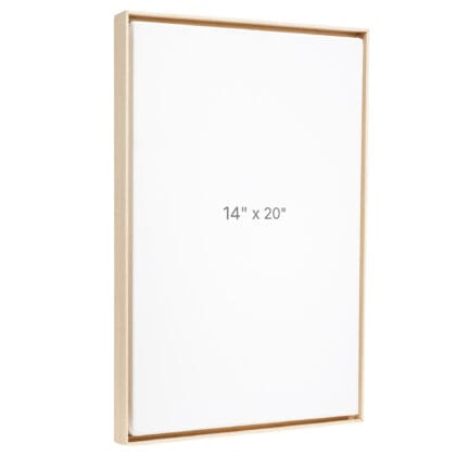 14 x 20" Floater Frame - Oak - 0.75" depth