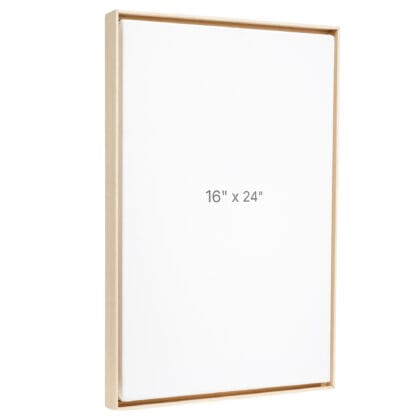 16 x 24" Floater Frame - Oak - 0.75" depth