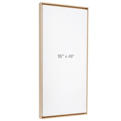 16 x 48" Floater Frame - Oak - 0.75" depth