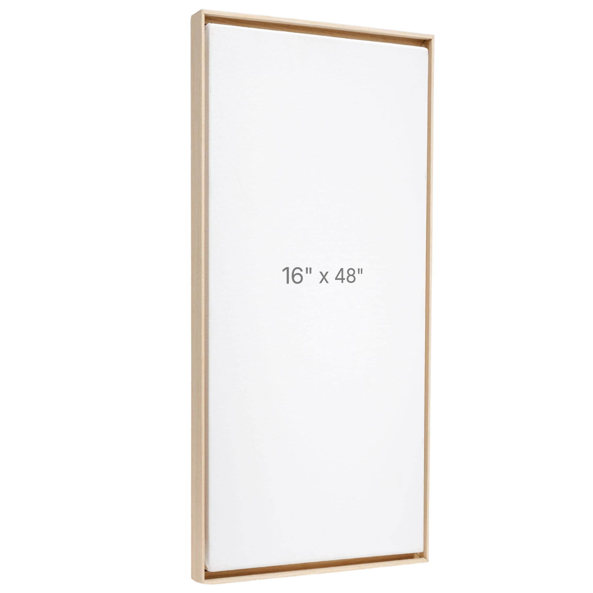 16 x 48" Floater Frame - Oak - 0.75" depth