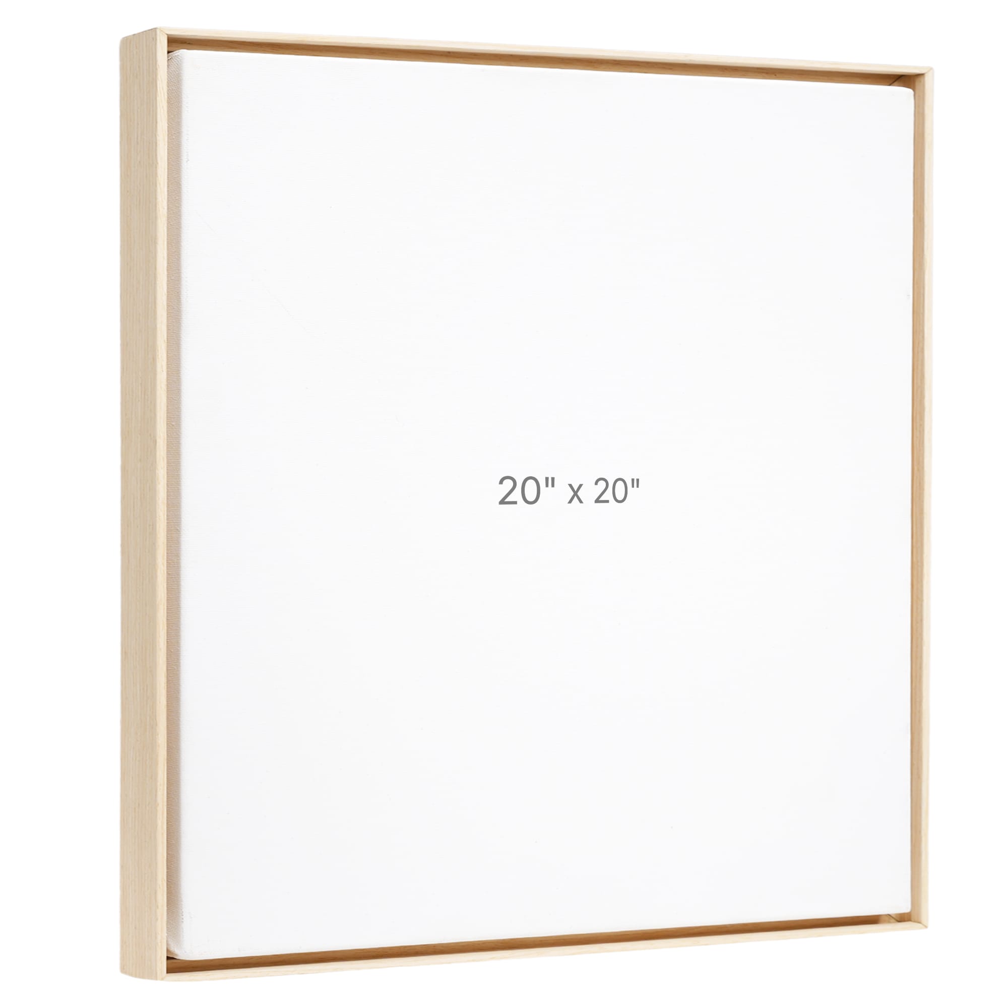 Cadre Flottant 20 x 20" - Chêne - 0.75" profond.