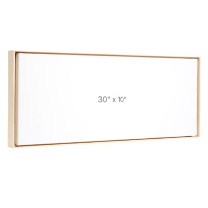 30 x 10" Floater Frame - Oak - 0.75" depth