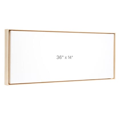 Cadre Flottant 36 x 14" - Chêne - 0.75" profond.