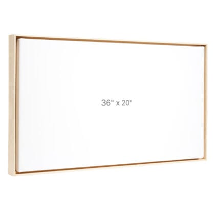 36 x 20" Floater Frame - Oak - 0.75" depth