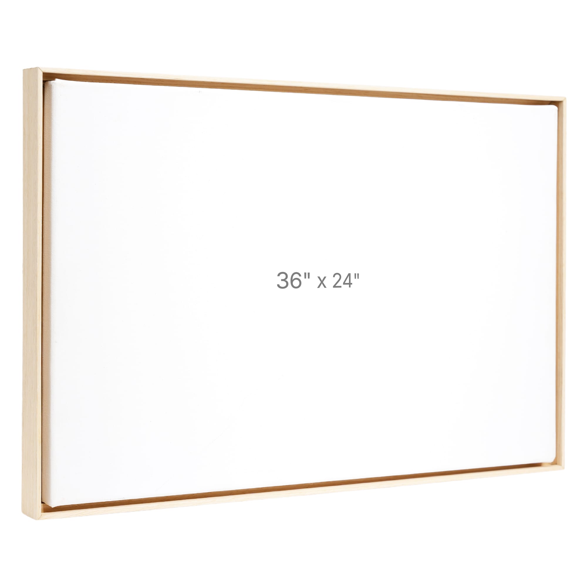 36 x 24" Floater Frame - Oak - 0.75" depth