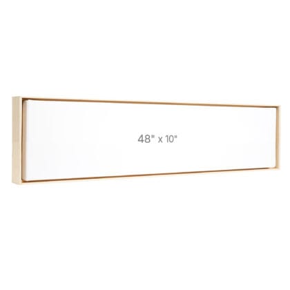 48 x 10" Floater Frame - Oak - 0.75" depth