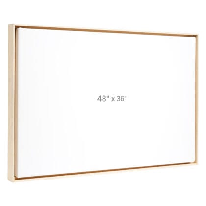 Cadre Flottant 48 x 36" - Chêne - 0.75" profond.