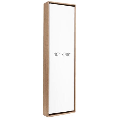 Cadre Flottant 10 x 48" - Noyer - 1.5" profond.