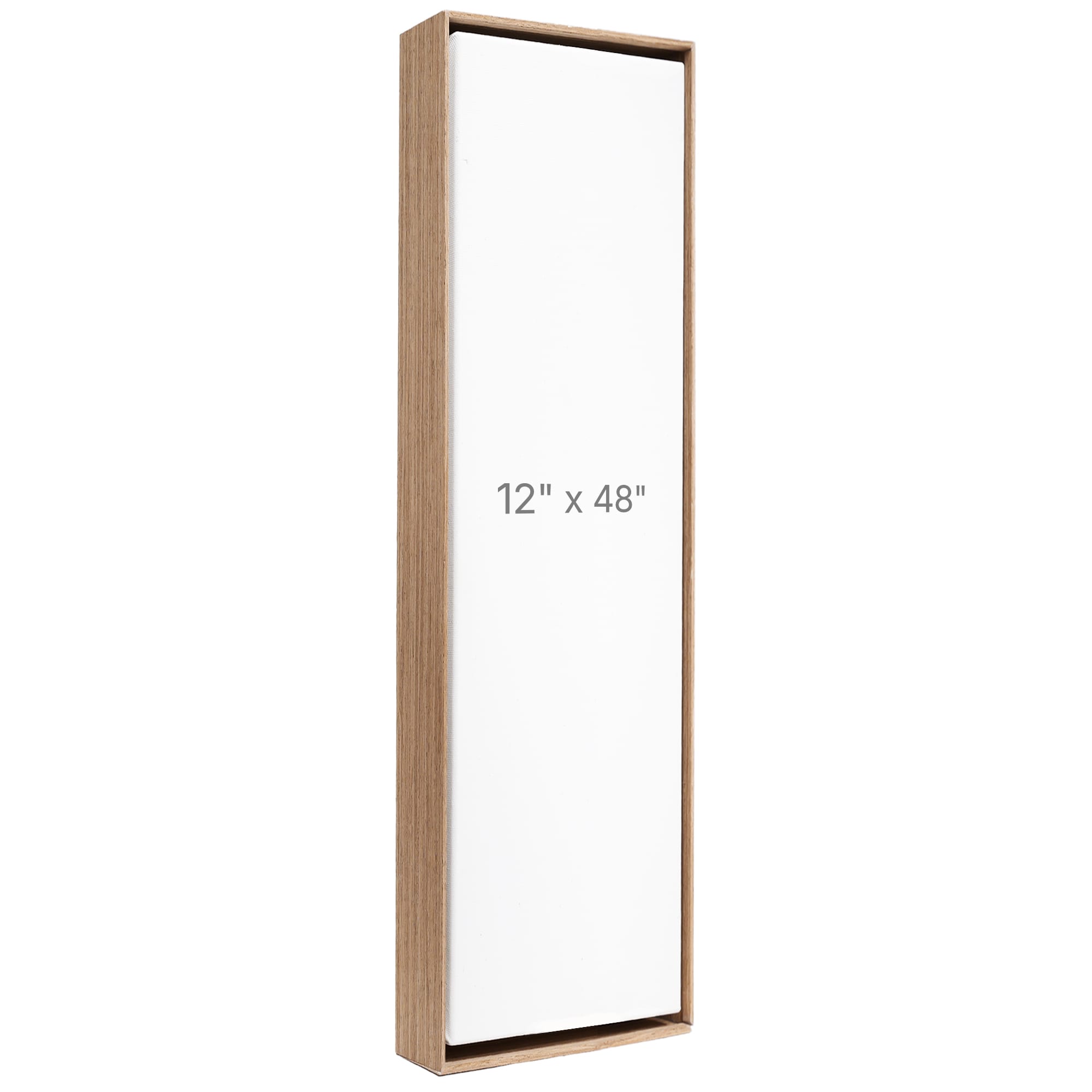 Cadre Flottant 12 x 48" - Noyer - 1.5" profond.