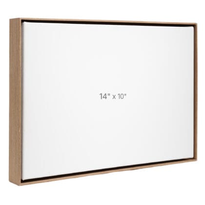 14 x 10" Floater Frame - Walnut - 1.5" depth