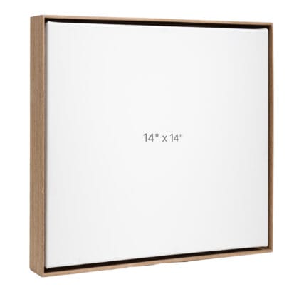 14 x 14" Floater Frame - Walnut - 1.5" depth